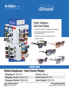 Fashion Sunglasses - Cube Counter Display - 60pcs Fashion Sunglasses - Cube Counter Display - 60pcs