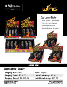 Cigar Lighter Display - 96pcs Cigar Lighter Display - 96pcs