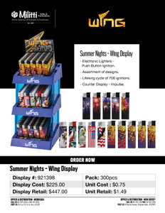 Summer Nights Wing Display - 300pcs Summer Nights Wing Display - 300pcs