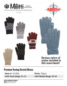 $7.99 Premium Texting Gloves Assortment $7.99 Premium Texting Gloves Assortment