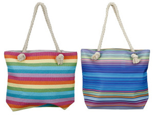 $14.99 Striped Beach Bag with Rope Handle $14.99 Striped Beach Bag with Rope Handle