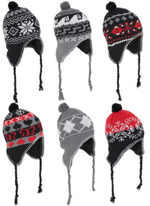 $5.99 Knit Beanie with Tassels $5.99 Knit Beanie with Tassels