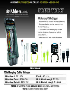 10 Ft Charging Cord True Tech