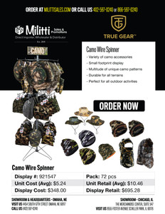 Pro Guide Camo Wire Spinner