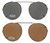 $14.99 Clip On Sunglasses - Baltic $14.99 Clip On Sunglasses - Baltic
