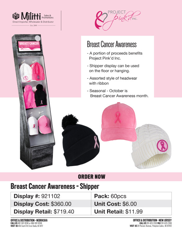 Breast Cancer Awareness Shipper - 60pcs