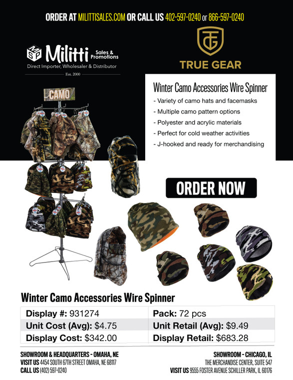 Winter Pro Guide Camo Accessories Wire Spinner