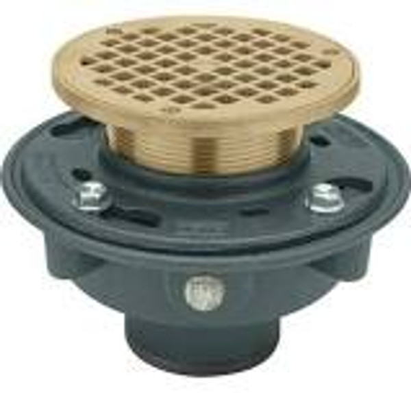 Zurn Z415B Floor Drain with “Type B” 5-in. PB Heel Proof Strainer