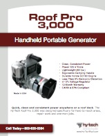 Roof Pro 3,000 Handheld Portable Generator Brochure