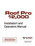 Hy-Tech Roof Pro 12,000 Generator Sell Sheet Manual