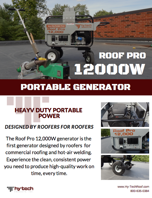 Hy-Tech Roof Pro 12,000 Generator Sell Sheet