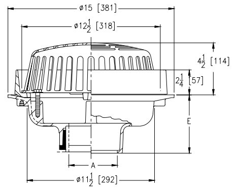 Zurn Z100 Roof Drain External Water Dam