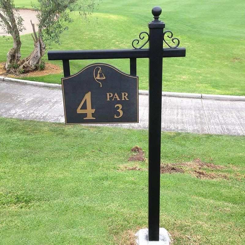Golf Tee Box Marker/Wayfinding/Real Estate Post