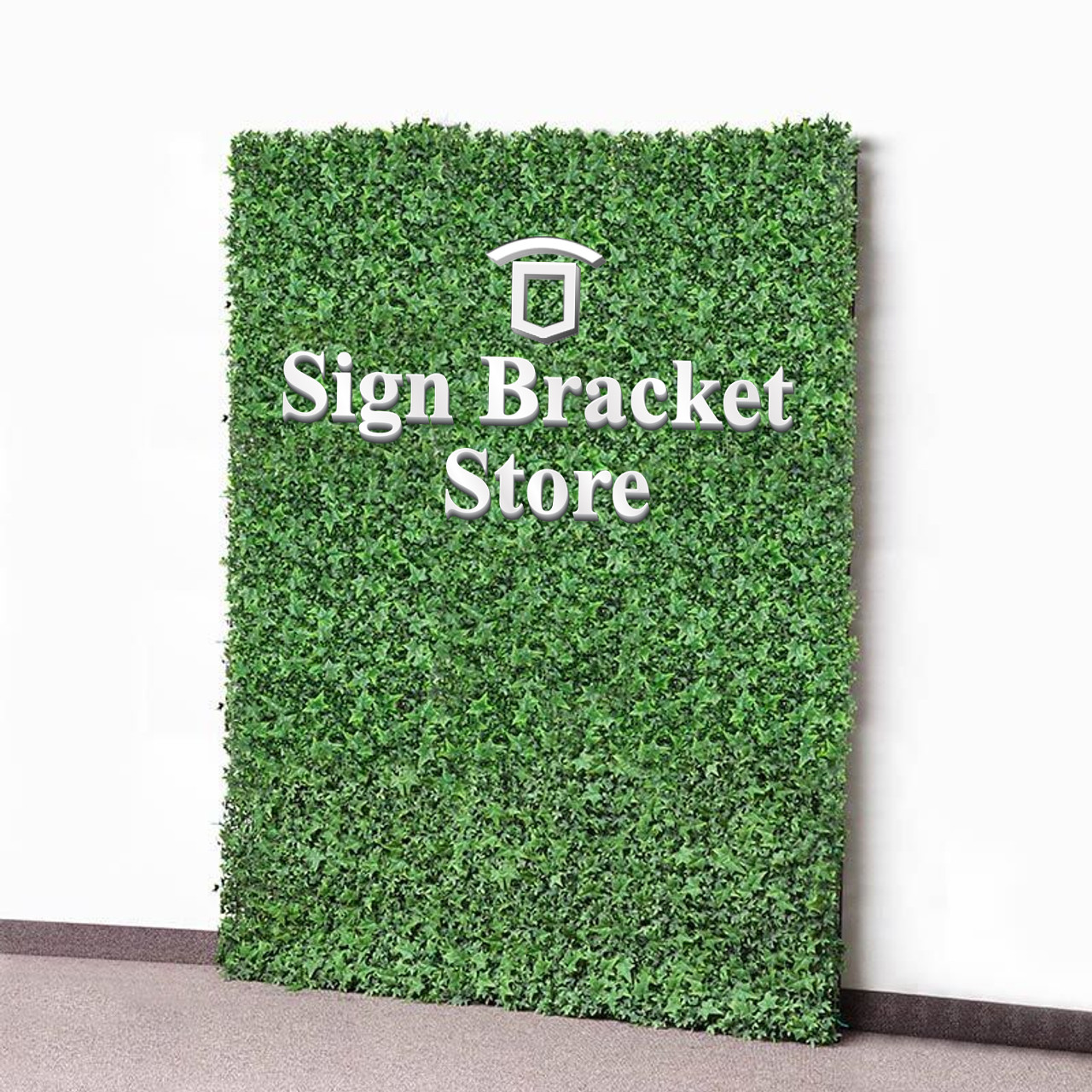 UV-Protected Outdoor English Ivy Wall Signage – Custom Artificial