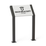 Viewpoint Wayfinding Post and Panel System 18" height sign Viewpoint Wayfinding Post and Panel System 18" height sign