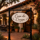 Ornamental Post and Panel in front of Mexican Restaurant