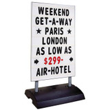 Changeable Letter Sidewalk Sign with lettering