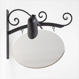 Milano Lighted Arch Blade Sign Bracket Milano Lighted Arch Blade Sign Bracket