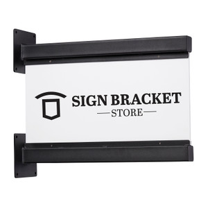 Set of 2 Montamar Channel Sign Brackets with Sign Bracket Store Sign inserted Set of 2 Montamar Channel Sign Brackets with Sign Bracket Store Sign inserted