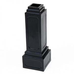 Cast Aluminum Decorative Base for Square Posts Cast Aluminum Decorative Base for Square Posts
