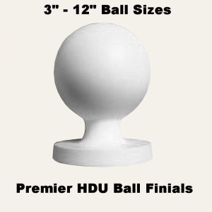 HDU Ball Finial with Pedestal Newel Post Top HDU Ball Finial with Pedestal Newel Post Top