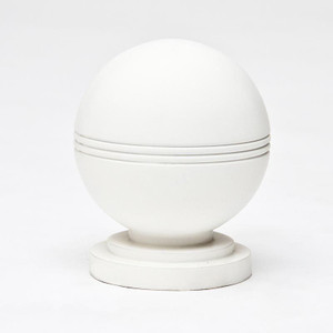 HDU 4" Diameter Striped Ball w/ Pedestal Newel Post Top HDU 4" Diameter Striped Ball w/ Pedestal Newel Post Top