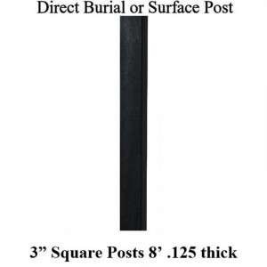 3" Square 8 Foot Aluminum Post 3" Square 8 Foot Aluminum Post