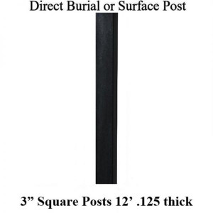 3" Square 12 Foot Aluminum Post 3" Square 12 Foot Aluminum Post