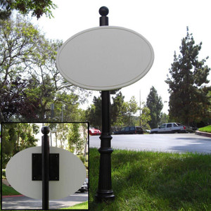 Premium Decorative Sign Mount System with a blank sign