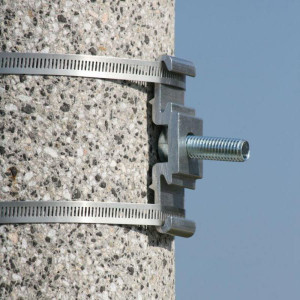 Heavy Duty Metal Band Sign Mounting Plate With Bolt