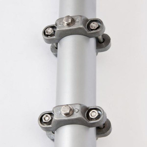 Two Sided Sign Clamp Pair 1.5"-2.5" Diameter on a post Two Sided Sign Clamp Pair 1.5"-2.5" Diameter on a post