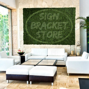 Outdoor UV Rated Living Wall with Custom Logo Outdoor UV Rated Living Wall with Custom Logo