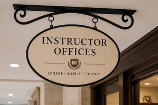The Classic Way to Improve Signage using Ceiling Mounted Sign Brackets