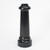 Black 20"H Standard Cast Aluminum Slip Over Post Base- 3" Diameter Post