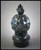 Pineapple finial 9.5" height for 3" diameter pole on gray background