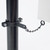3" Diameter Post Mount Sign Stabilizer with sign blank chained 3" Diameter Post Mount Sign Stabilizer with sign blank chained