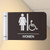 Direct Sign Mounts for 1/4" Substrate with restroom sign
