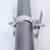 2 3/8" Round Center Mount Sign Bracket - Double-sided on a post