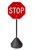 Portable Sidewalk Sign Pole 48" - 60" Height with stop sign  on white back ground