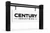 Century Post and Panel with "Century Industries" on a PVC sign blank on white background
