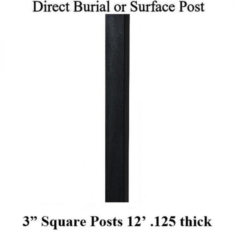 3" Square 12 Foot Aluminum Post