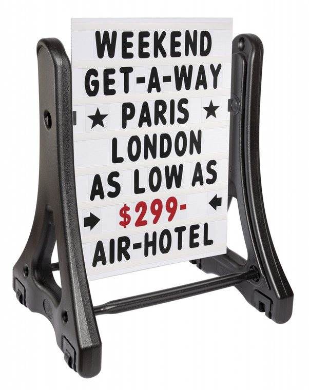  32”(w)x24”(d)x45”(h) Rolling Sidewalk Sign