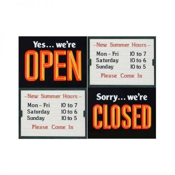 Open and Closed Signs