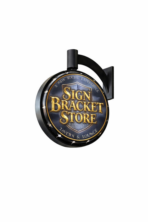 Motorized Rotating Sign Bracket – 360° Double-Sided Display
