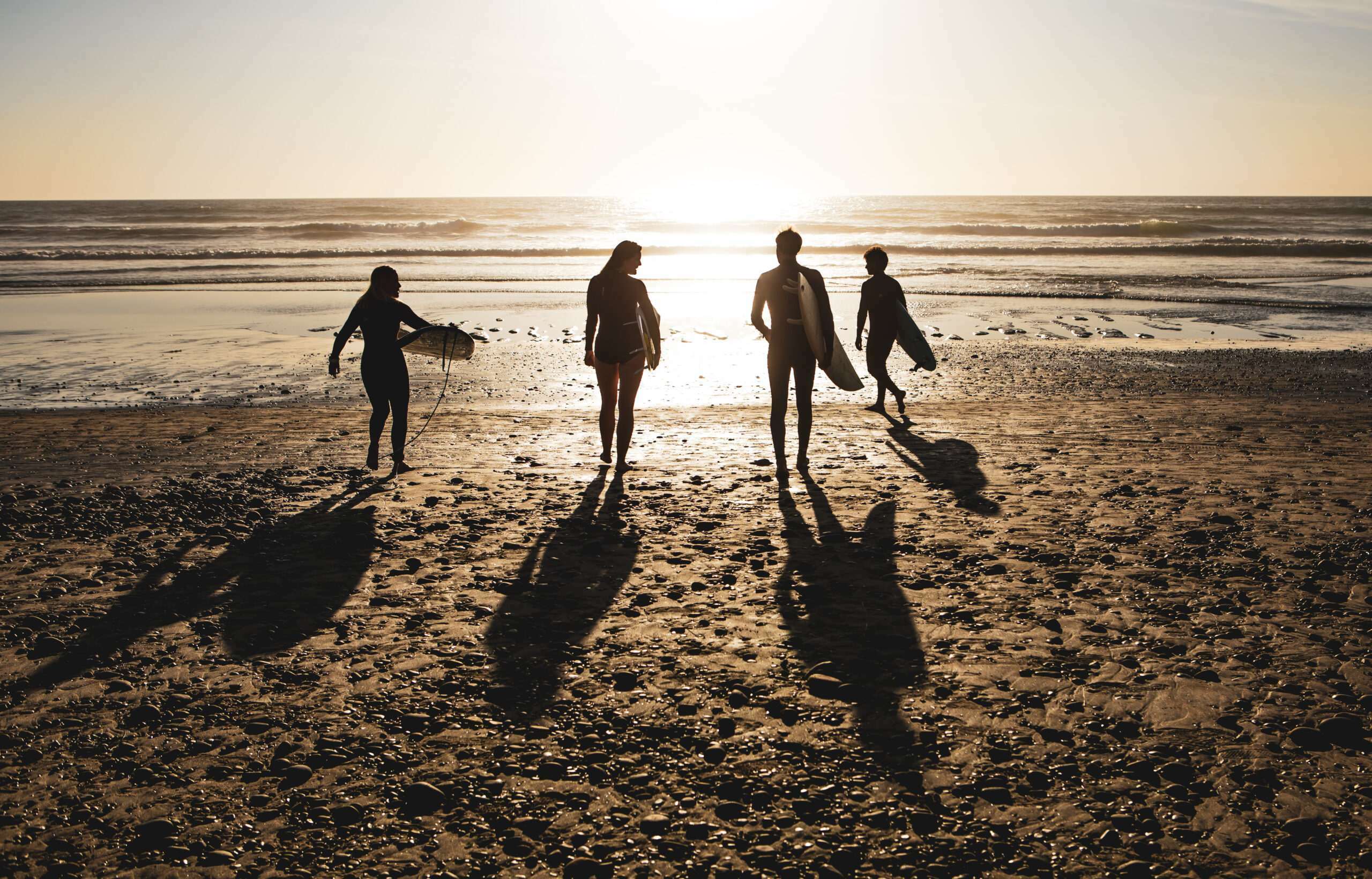 people at the beach