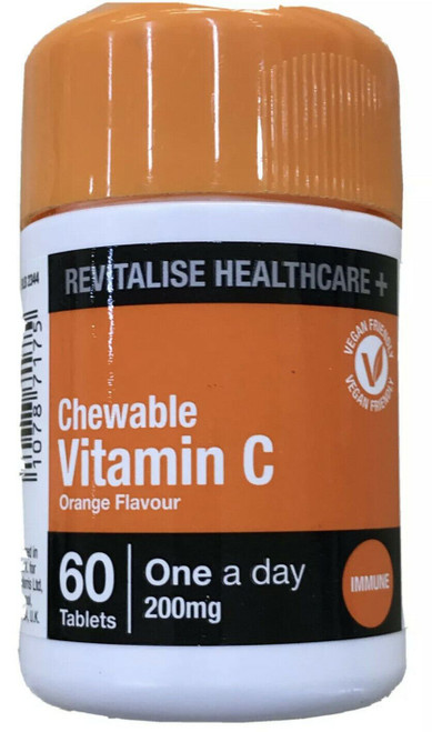 Chewable Vitamin C 200mg For immunity orange 60 tablets