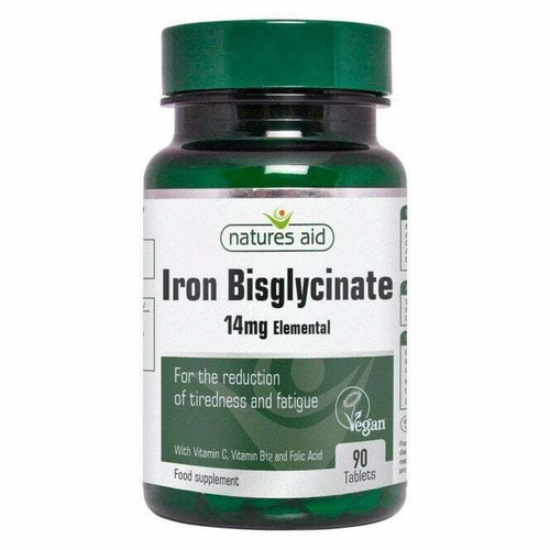 Iron Bisglycinate 90 tablets Natures Aid