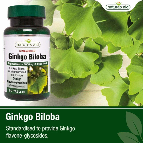 Ginkgo Biloba 6000mg For Memory - 90 .tablets Suitable for vegetarians and vegan