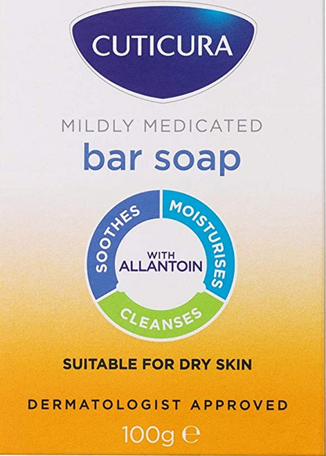 Cuticura Mildly Medicated Bar Soap 100g
Contains skin soothing allantoin
Mildly medicated bar soap
Ideal for everyday use on hand, face and body