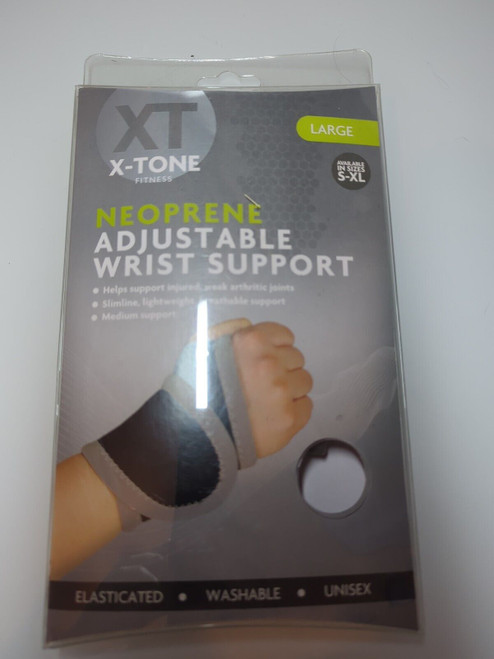 Adjustable compression over the wrist helps reduce pain, swelling and tenderness.